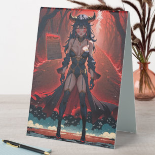 Succubus Kontakt am Kreuzweg: Anime Lilin Dämon Tischaufsteller