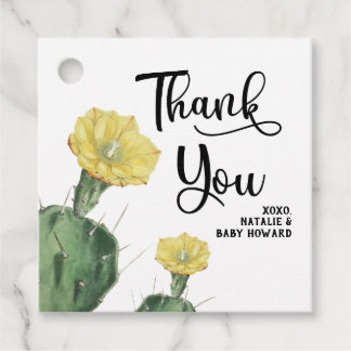 Succulent Baby Showmarke Geschenkanhänger