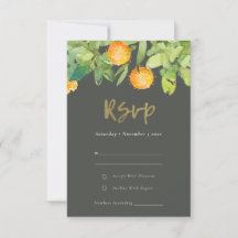 SUCCULENT CACTUS JARDIN FLORAL WATERCOLOR RSVP