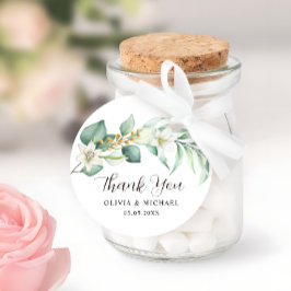 Succulent Greenerity Modern Wedding Vielen Dank Geschenkanhänger