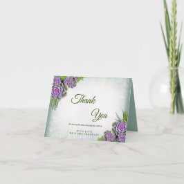 Succulent Hues of Sea Green, Violet Vielen Dank Dankeskarte