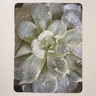 Succulent Sherpa Blanket Sherpadecke