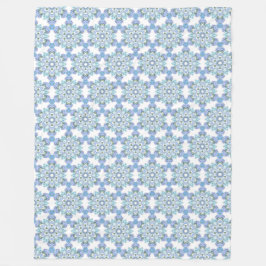 Succulent Snowflakes Fleecedecke