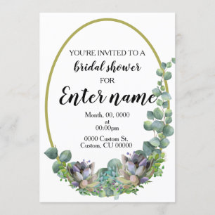 Succulente invitation à la douche nuptiale