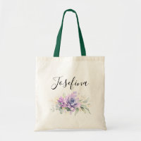 Succulents and Gold Greenery Elegant Script Name T