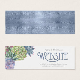 Succulents and Sparkle Website Insert Blue ID515