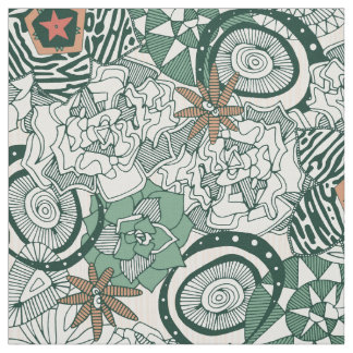 Succulents begrenzt stoff