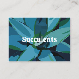 Succulents Blue Agave Cactus succulents Visitenkarte