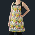 Succulents Cactus Gardening Apron Schürze<br><div class="desc">Add a pop of color to your gardening with this desert cactus and succulent floral gardening apron! Featuring vibrant cactus and succulent patterns blended with cheerful floral patterns, this apron is perfect for plant lovers who want style and practicality in one. Crafted from durable, high-quality fabric, it protects your clothes....</div>