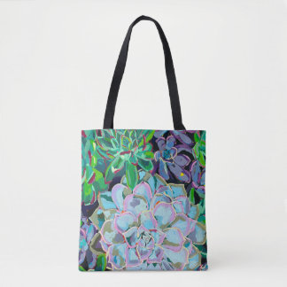 Succulents dual-sided Tote Bag