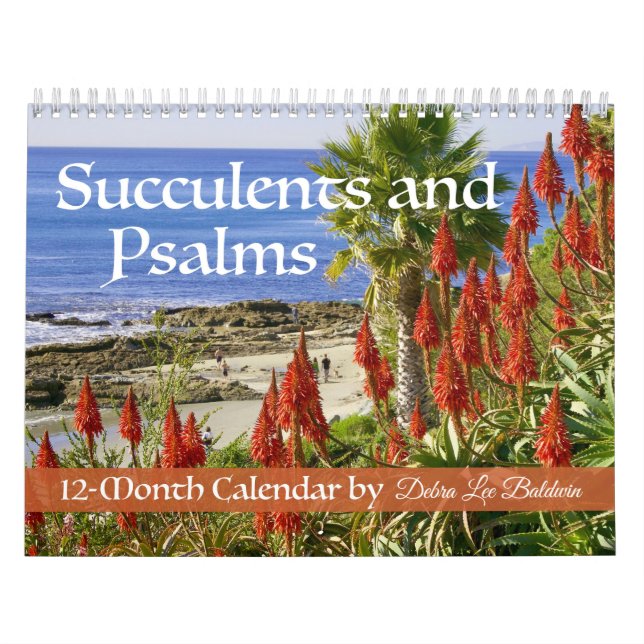 Succulents et psaumes Calendrier de 12 mois (Protection)