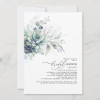 Succulents Greenery Silver Blätter Brautparty