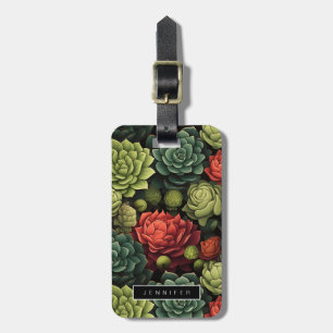 Succulents Luggage Tags Gepäckanhänger