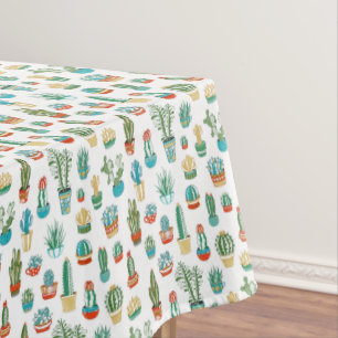 Succulents-Muster Tischdecke