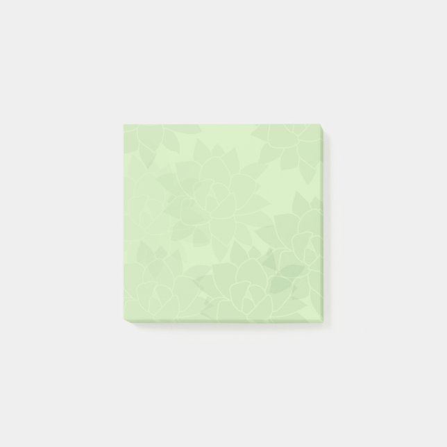 Succulents Notes Post-it Klebezettel (Vorderseite)