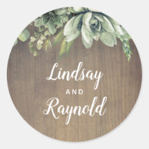 Succulents Rustic Country Wedding