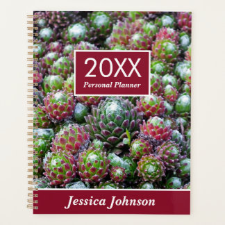 Succulents wöchentlich Personalisiert Planer