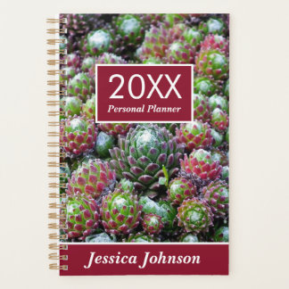 Succulents wöchentlich Personalisiert Planer