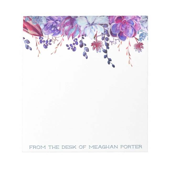 Succules Personalisiert Notepad - Aus dem Schreibt Notizblock (Vorderseite)