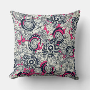Succulus pink indigo kissen