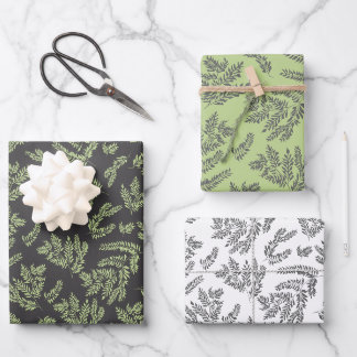 Succursales et Feuille Feuille de papier cadeau En