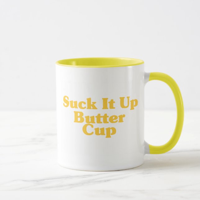 Sucez-le vers le haut de la tasse de beurre (Droite)