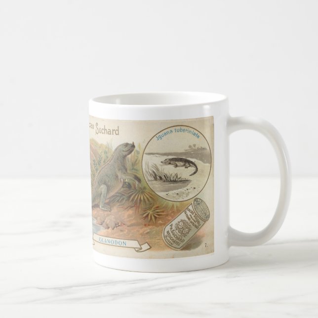 suchard iguanodon 1895 Karte Kaffeetasse (Rechts)