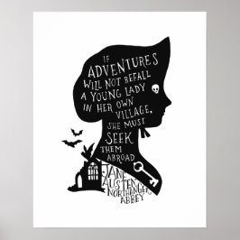 Suche Abenteuer Northanger Abbey Zitat Poster