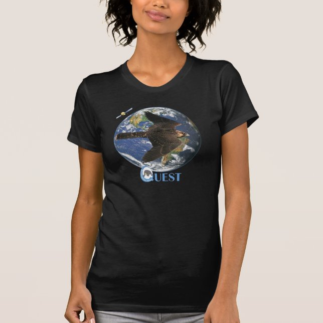 Suche-Ausflug-Damen-T-Shirt (dunkel) T-Shirt (Vorderseite)