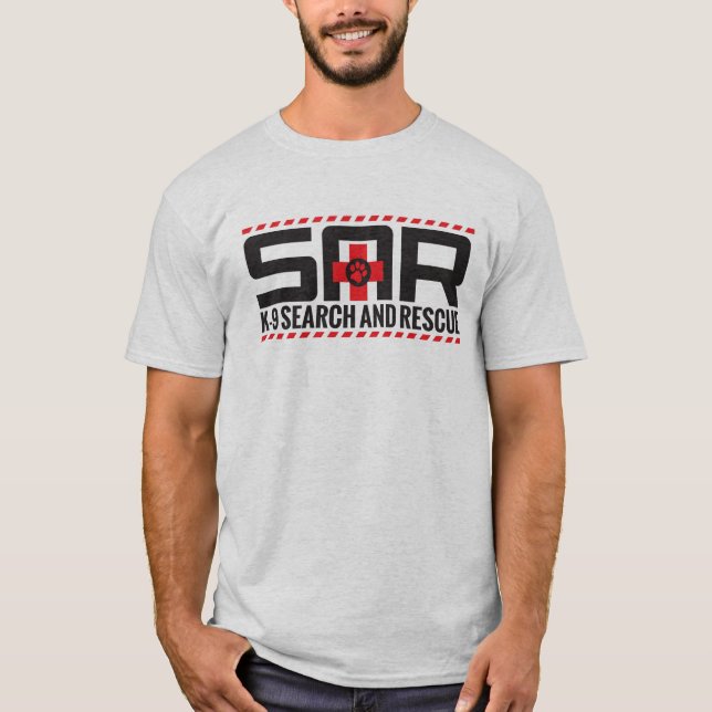 Suche K-9 und Rettung - SAR T-Shirt (Vorderseite)