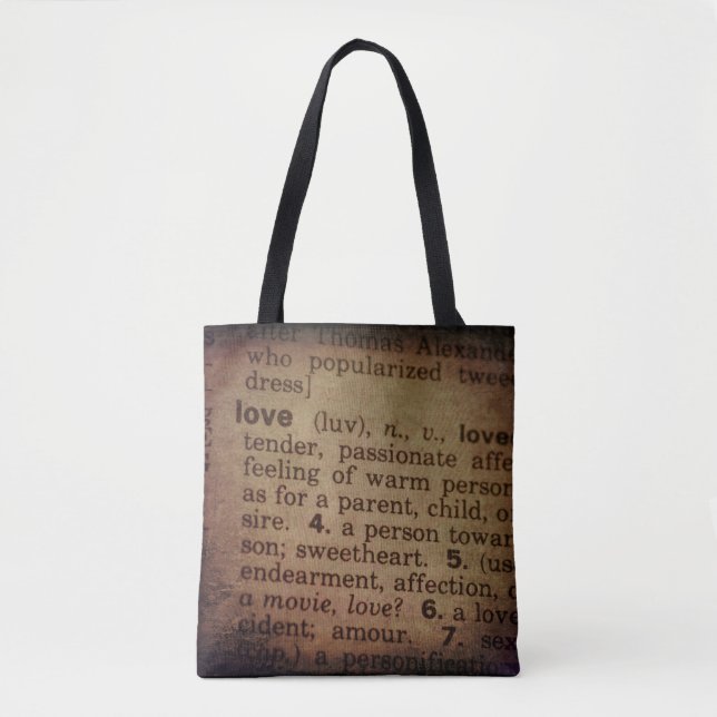 Suche nach Bedeutung - Liebe Tasche (Vorderseite)