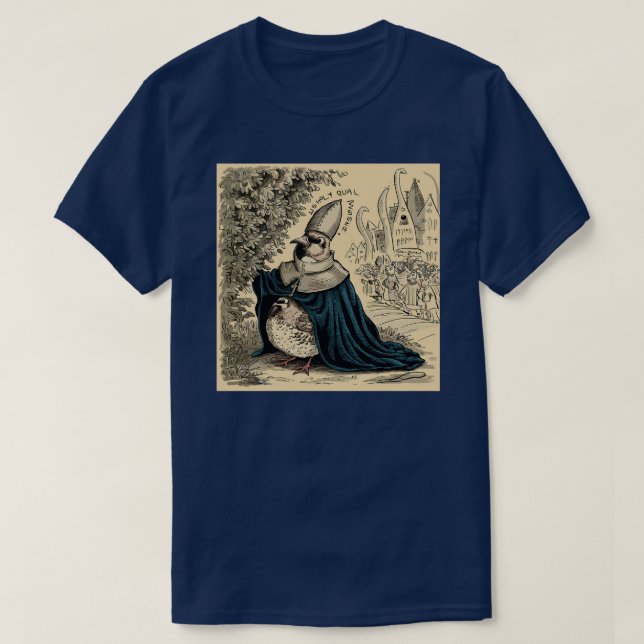 Suche nach dem Heiligen Quail T-Shirt (Design vorne)
