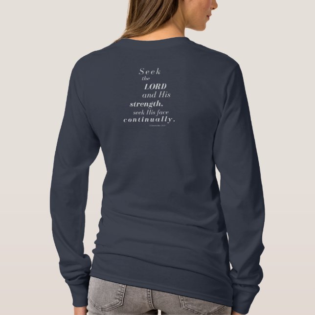 Suche nach dem Lange Schläfchen-Shirt der Frau T-Shirt (Rückseite)