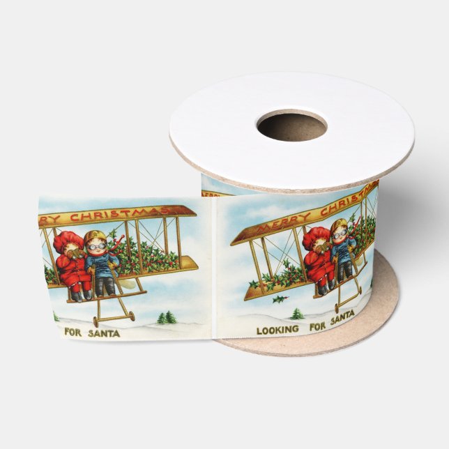 Suche nach einer Vintagen Abbildung von Santa Satinband (Spule)