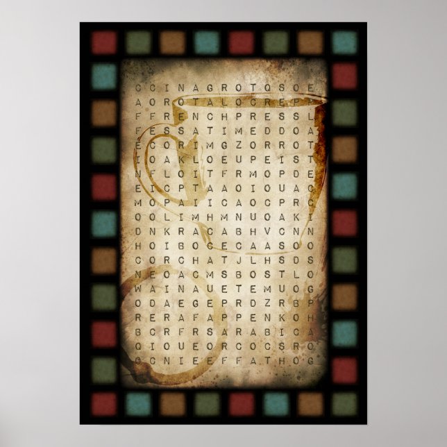 Suche nach Kaffeemarken Poster (Vorne)