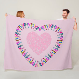 Suche nach Liebe Fleecedecke