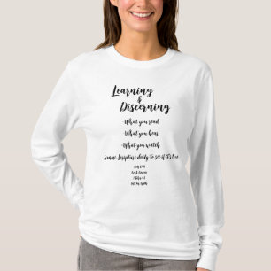 Suche Schrift Erforsche & Erkenne Langarm-Shirt T-Shirt
