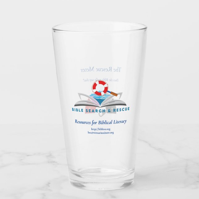 Suche und Rettung in der Bibel - Glass Tumbler (Vorderseite)