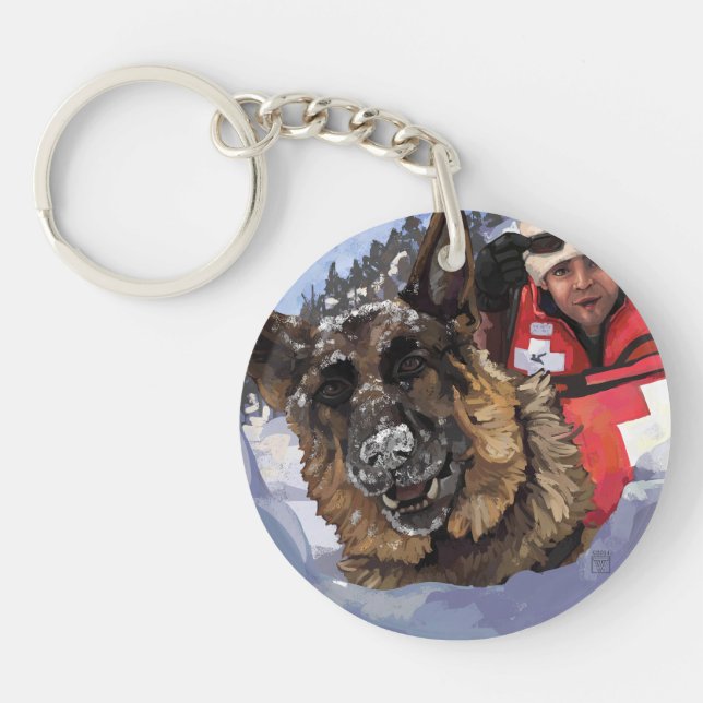 Suche und Rettung Schlüsselanhänger (Vorderseite)