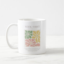 Suche zuerst Matthäus 6:33 Kaffeetasse