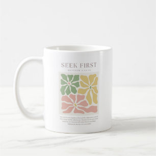Suche zuerst Matthäus 6:33 Kaffeetasse