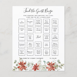 Suchen Sie das Gast-Bingo | Baby Showspiel