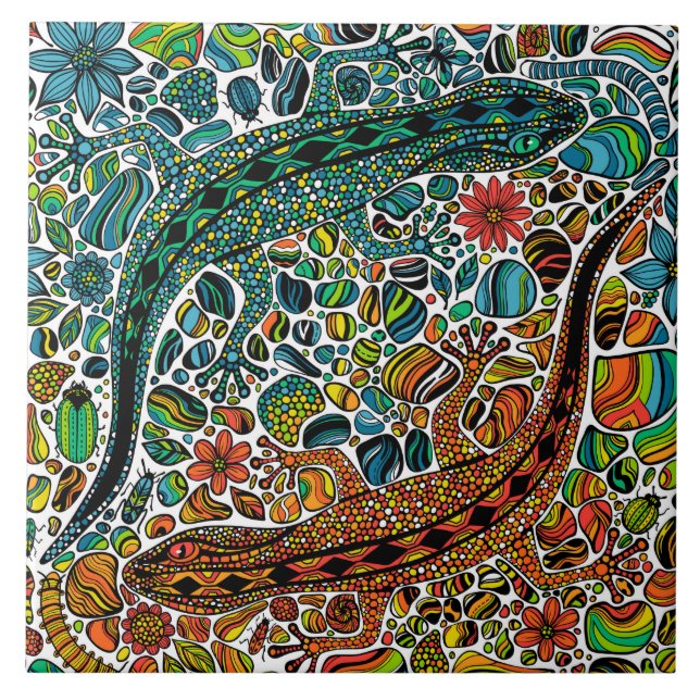 Suchen Sie die Geckos Fliese (Vorderseite)