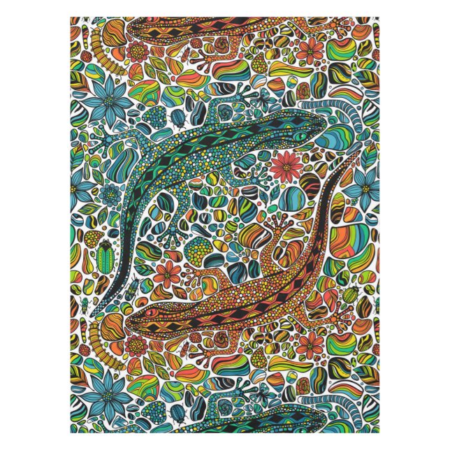 Suchen Sie die Geckos Tischdecke (Vorderseite)