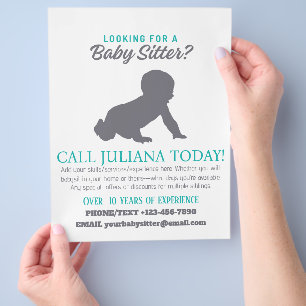 Suchen Sie ein Baby Sitter Business Grosses Flyer