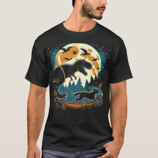 Suchen Sie ein lustiges Halloween Trex Walking? T-Shirt