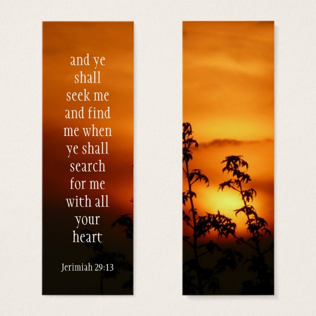 Suchen Sie GOD und finden Sie HIM Jerimiah 29:13 (Vorne & Hinten)