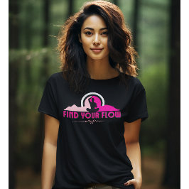 Suchen Sie Ihr Flow Spirituelle Reise Yoga Tshirt