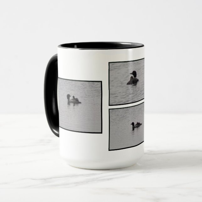 Suchen Sie mit Baby auf der Rückseite Tasse (Vorderseite Links)