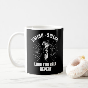 Suchen Sie nach Ball Repeat Golf Nerd Vintag Golfi Kaffeetasse